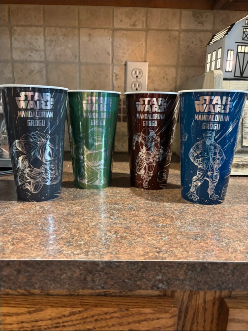 Star Wars Metallic plastic Travel Tumbler set